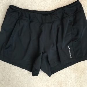 Brooks Black Running Shorts